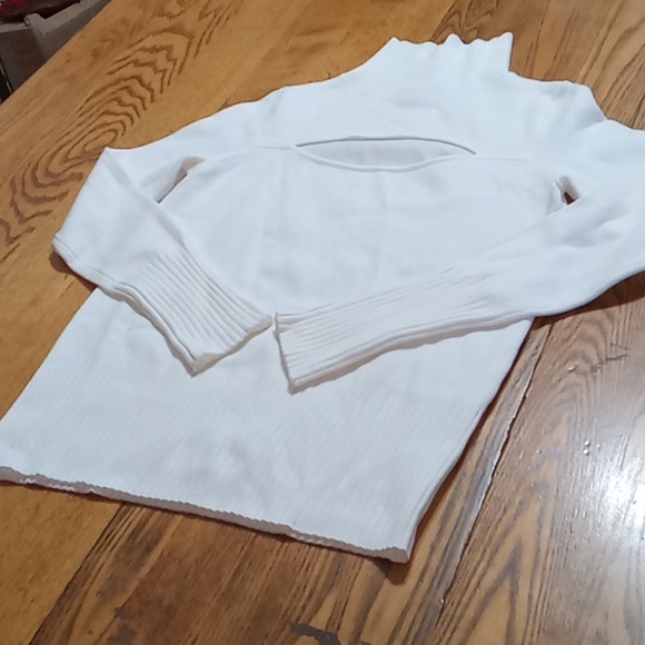 FRENCH CONNECTION Women Sweater Used Preowned XS Extra Small Long Sleeves WHITE - Picture 2 of 7